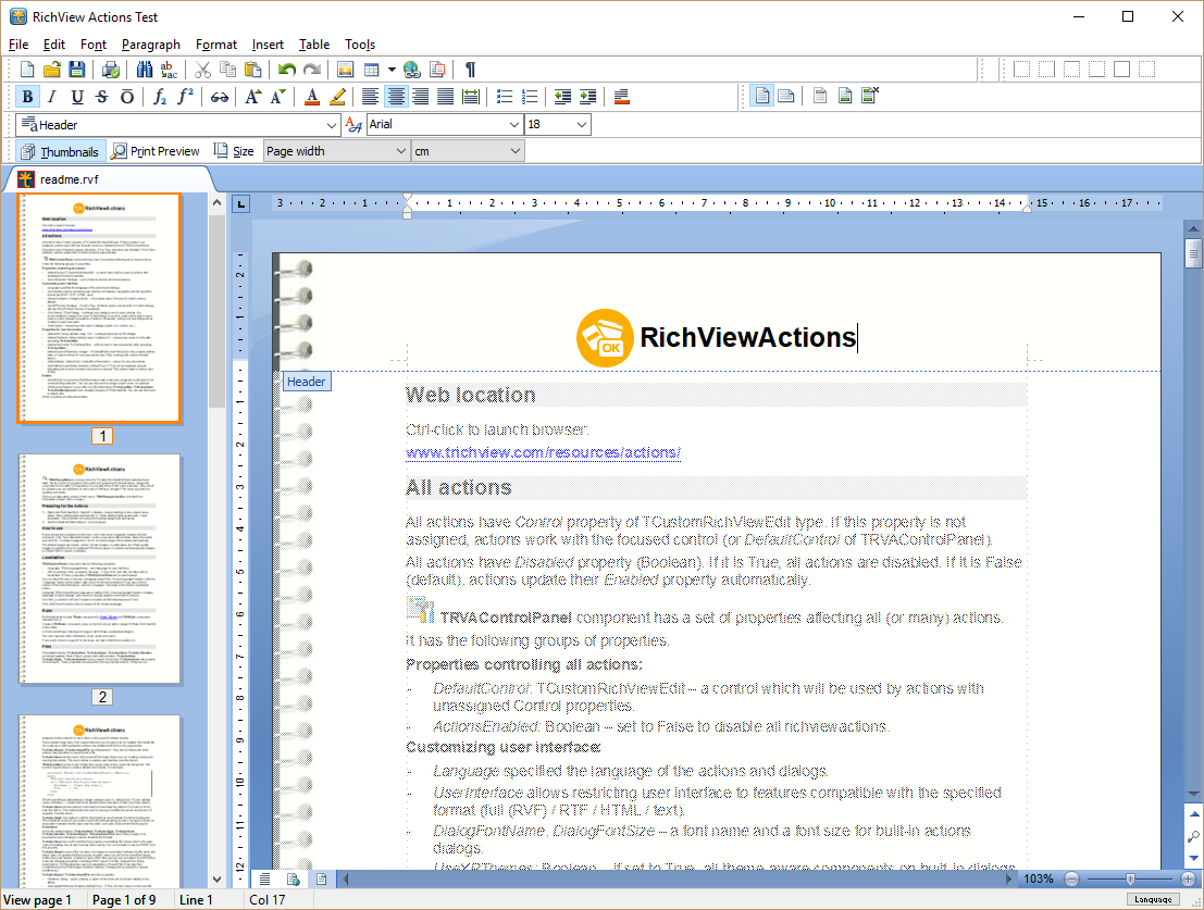 Page header editing Page header editing