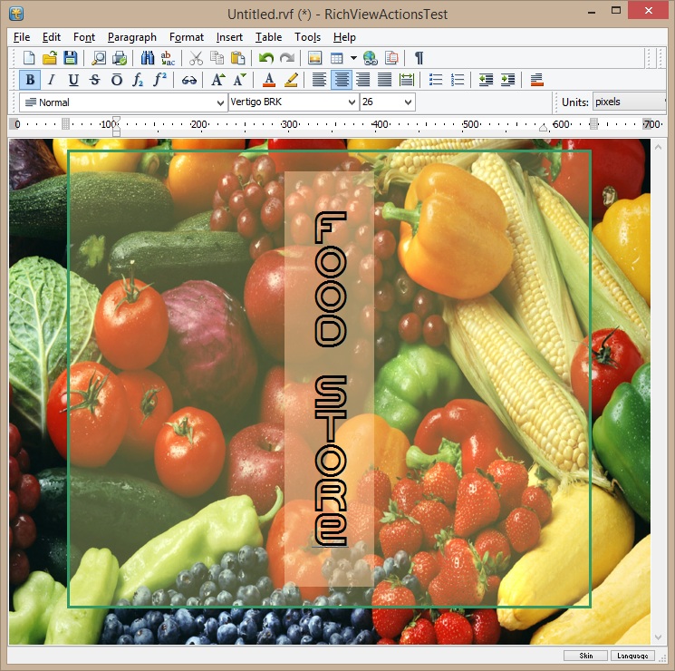 Background images, background opacity, vertical English text (rotation by 90° + vertical font) Background image, background opacity, vertical English text